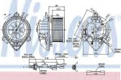 Ventilator habitaclu bord CITROEN XSARA N1 NISSENS 87042