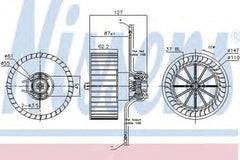 Ventilator habitaclu bord FIAT DUCATO bus 230 NISSENS 87402