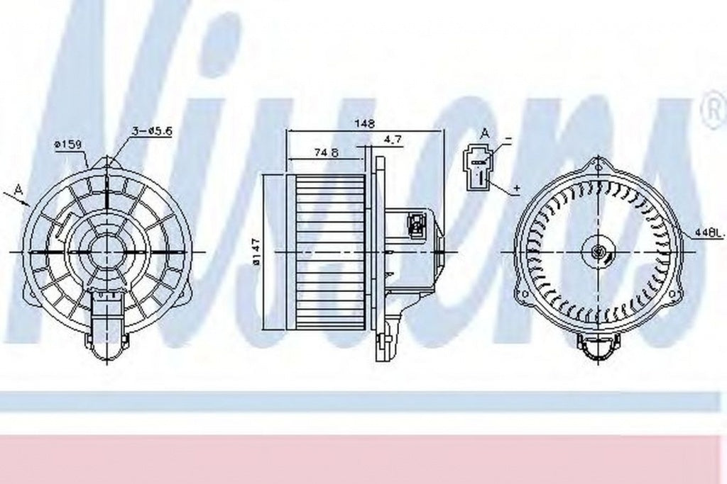 Ventilator habitaclu bord MAZDA BT-50 CD UN NISSENS 87161