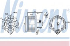 Ventilator habitaclu bord MAZDA BT-50 CD UN NISSENS 87161