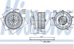 Ventilator habitaclu bord MERCEDES-BENZ CLK C208 NISSENS 87152