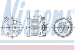 Ventilator habitaclu bord NISSAN MICRA C+C K12 NISSENS 87209