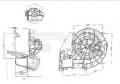 Ventilator habitaclu bord SAAB 9-3 Cabriolet YS3F TYC 530-0001