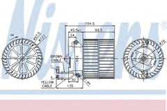 Ventilator habitaclu bord SAAB 900 II NISSENS 87057