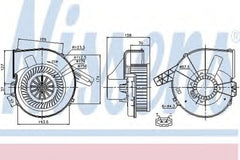 Ventilator habitaclu bord SKODA FABIA combi NJ5 NISSENS 87028