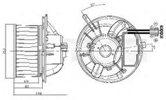 Ventilator habitaclu bord VW GOLF VI 5K1 TYC 537-0005