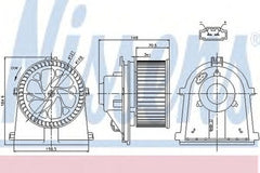 Ventilator habitaclu bord VW NEW BEETLE 9C1 1C1 NISSENS 87022