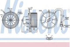 Ventilator habitaclu bord VW TRANSPORTER IV platou sasiu 70XD NISSENS 87155